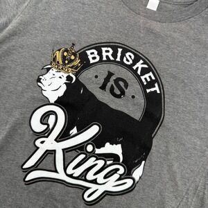 Terry Black's Barbecue T-Shirt Mens Medium Gray Brisket Is King Tx BBQ Graphic